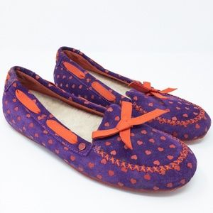 UGG I Heart Slippers Flats purple/red size 7
